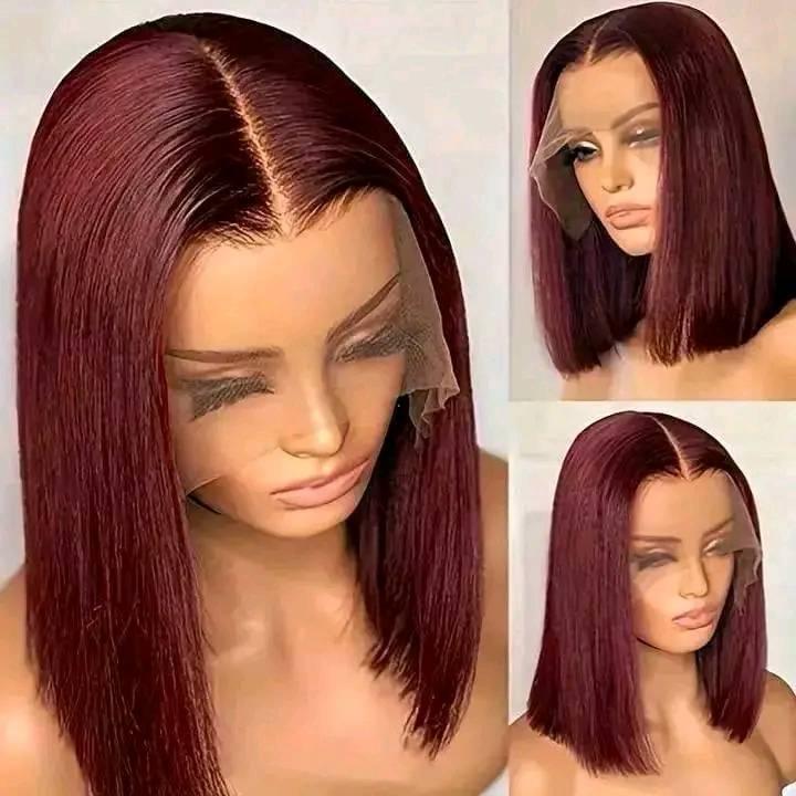 Burgundy Straight Bob